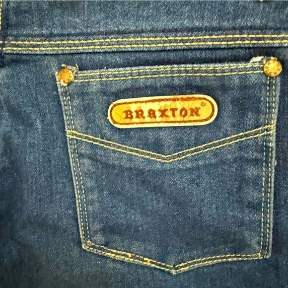 Braxton Stretch Jeans Classic Blue Denim Jeans - Picture 6 of 6